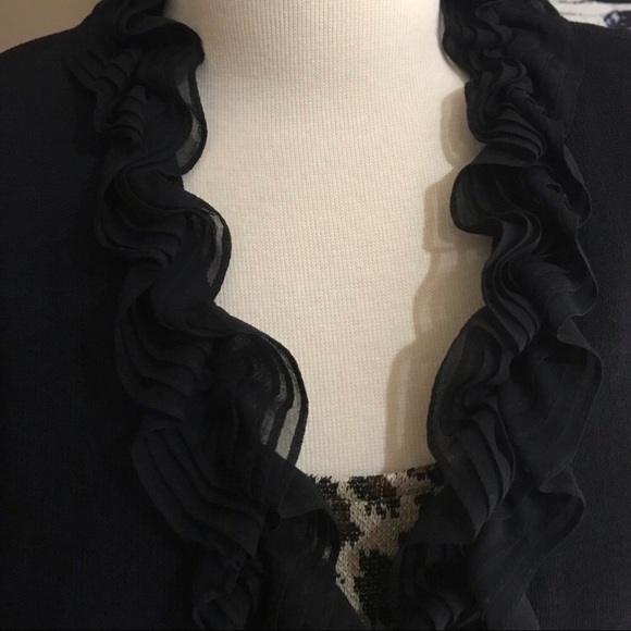 St. John Ruffled Jacket. - Picture 3 of 6